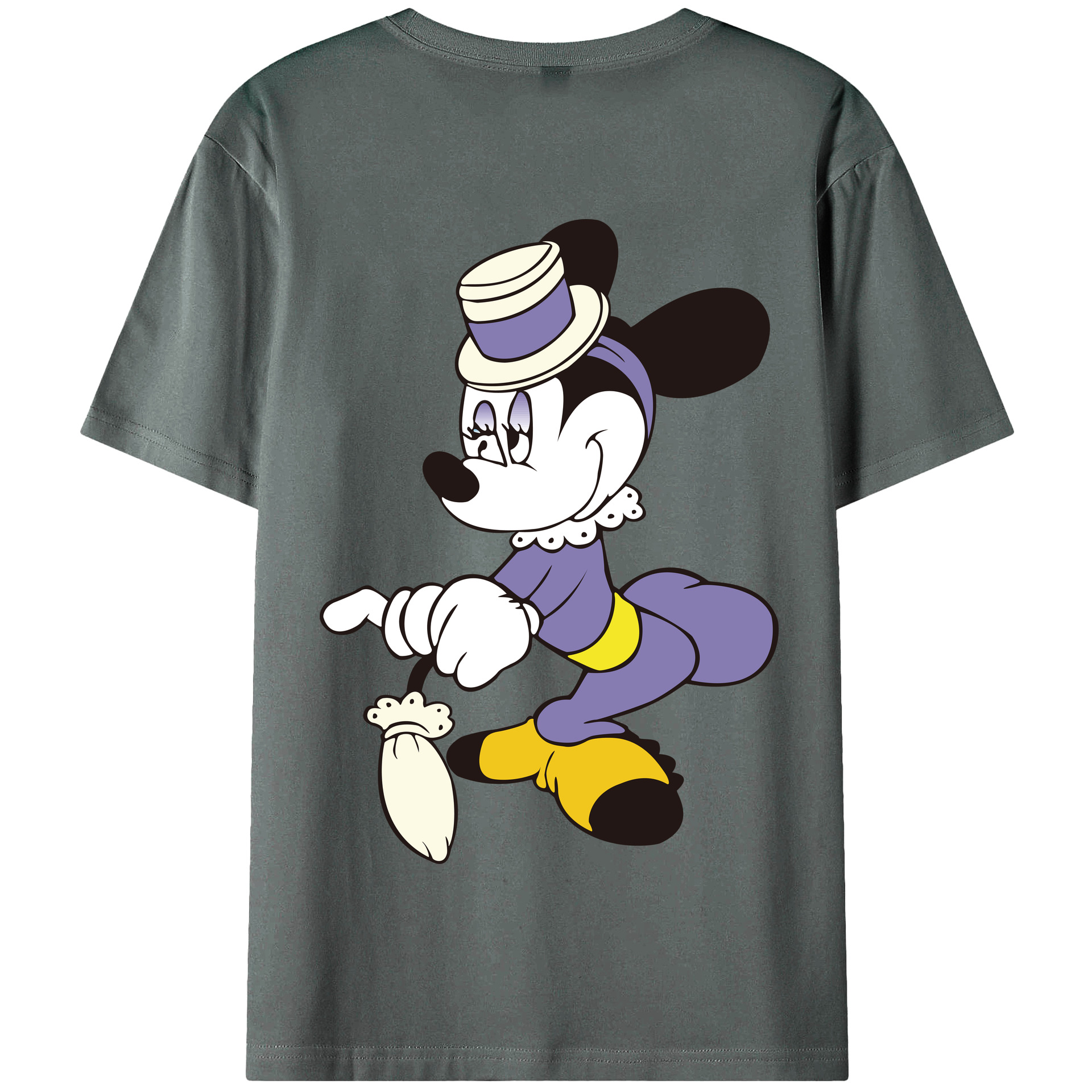 （画像用） ミッキーマウス Mickey Mouse 綿100％半袖Tシャツ（背面プリント）